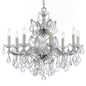 Crystorama - 4408-CH-CL-MWP - Nine Light Chandelier - Maria Theresa - Polished Chrome