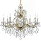 Crystorama - 4408-GD-CL-MWP - Nine Light Chandelier - Maria Theresa - Gold