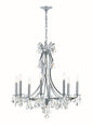 Crystorama - 5938-CH-CL-MWP - Eight Light Chandelier - Cedar - Polished Chrome