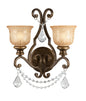 Crystorama - 7502-BU-CL-MWP - Two Light Wall Sconce - Norwalk - Bronze Umber