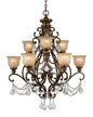 Crystorama - 7509-BU-CL-I - Nine Light Chandelier - Norwalk - Bronze Umber