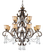 Crystorama - 7512-BU-CL-I - 12 Light Chandelier - Norwalk - Bronze Umber