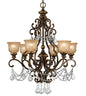 Crystorama - 7516-BU-CL-MWP - Six Light Chandelier - Norwalk - Bronze Umber