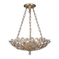 Crystorama - 7584-DT - Three Light Chandelier - Sterling - Distressed Twilight