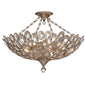 Crystorama - 7587-DT_CEILING - Five Light Semi Flush Mount - Sterling - Distressed Twilight