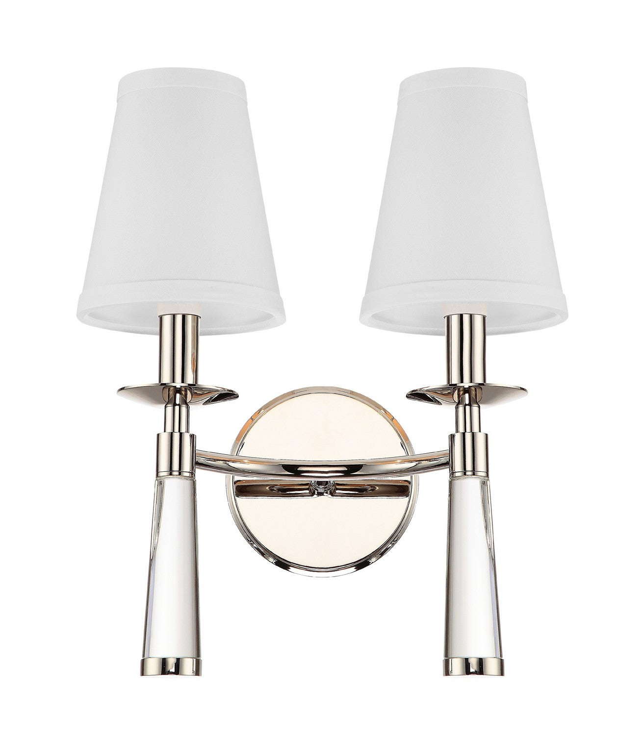 Crystorama - 8862-PN - Two Light Wall Sconce - Baxter - Polished Nickel