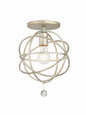 Crystorama - 9220-OS_CEILING - One Light Semi Flush Mount - Solaris - Olde Silver