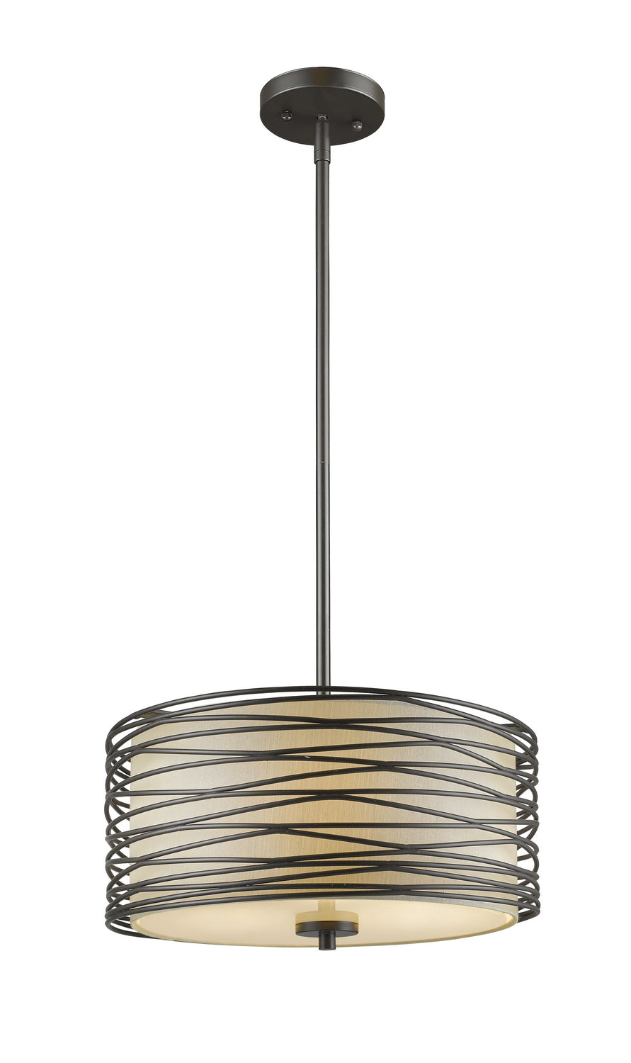 Z-Lite - 2009-14BRZ - Three Light Pendant - Zinnia - Bronze