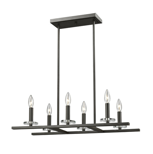 Z-Lite - 2010-6L-BRZ - Six Light Linear Chandelier - Verona - Bronze