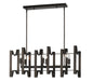 Z-Lite - 4000-34BRZ - Six Light Linear Chandelier - Marsala - Bronze