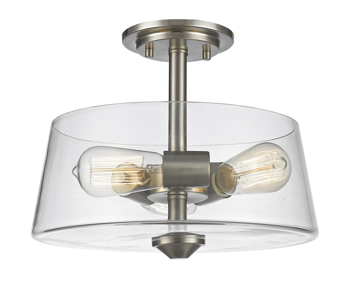 Z-Lite - 428SF3-BN - Three Light Semi Flush Mount - Annora - Brushed Nickel