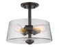 Z-Lite - 428SF3-OB - Three Light Semi Flush Mount - Annora - Olde Bronze