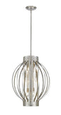 Z-Lite - 436-20BN - Six Light Pendant - Moundou - Brushed Nickel