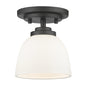 Z-Lite - 443F1-BRZ - One Light Flush Mount - Ashton - Bronze