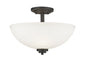 Z-Lite - 443SF-BRZ - Three Light Semi Flush Mount - Ashton - Bronze