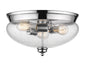 Z-Lite - 722F3-CH - Three Light Flush Mount - Amon - Chrome