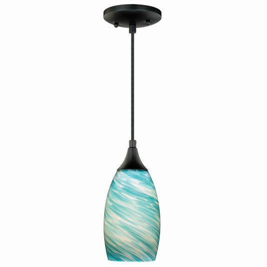 Vaxcel - P0171 - One Light Mini Pendant - Milano - Oil Rubbed Bronze