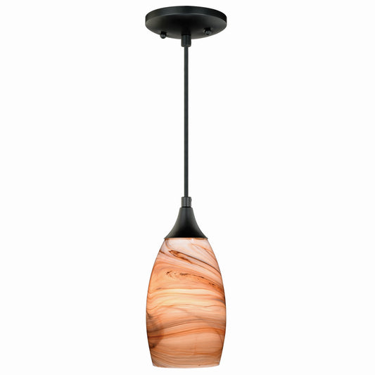 Vaxcel - P0173 - One Light Mini Pendant - Milano - Oil Rubbed Bronze