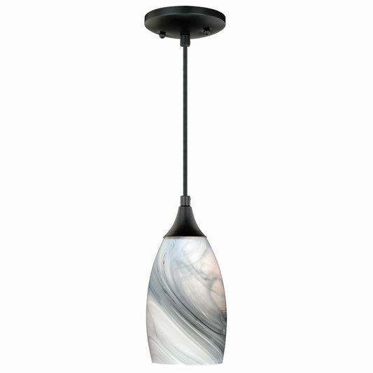 Vaxcel - P0175 - One Light Mini Pendant - Milano - Oil Rubbed Bronze