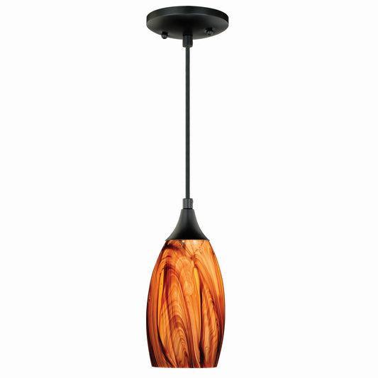 Vaxcel - P0177 - One Light Mini Pendant - Milano - Oil Rubbed Bronze