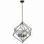 Vaxcel - P0187 - Four Light Pendant - Rad - Warm Pewter
