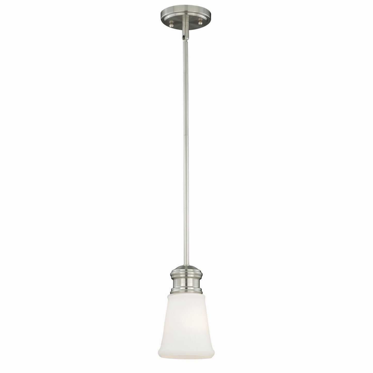 Vaxcel - P0189 - One Light Mini Pendant - Malie - Satin Nickel