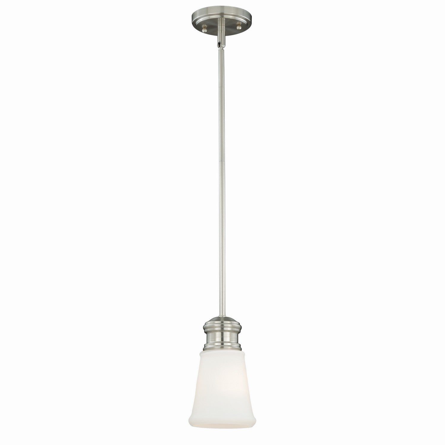 Vaxcel - P0189 - One Light Mini Pendant - Malie - Satin Nickel