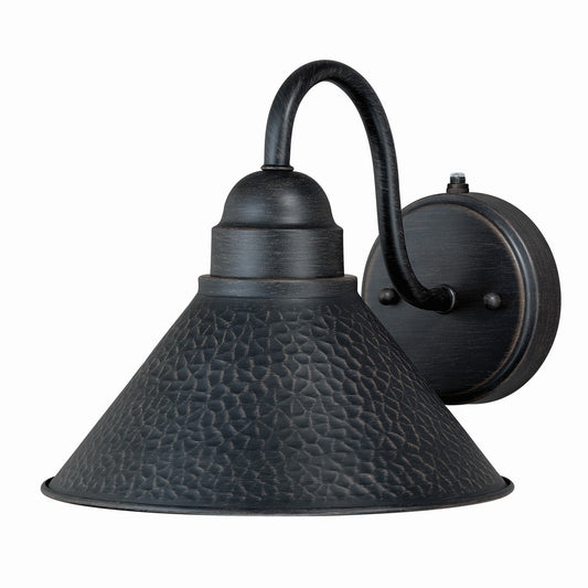 Vaxcel - T0197 - One Light Outdoor Wall Mount - Outland - Aged Iron and Light Gold
