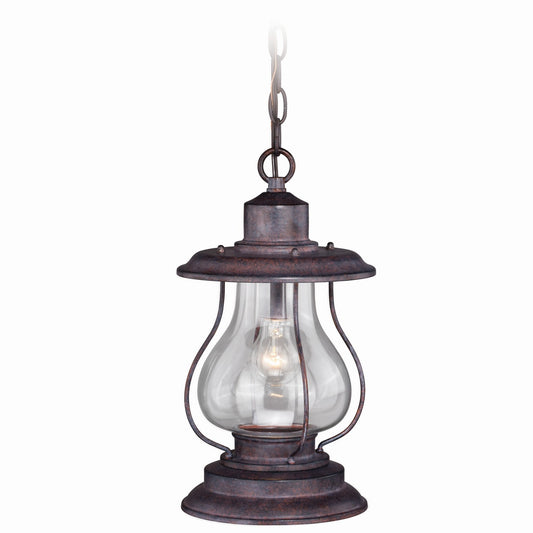 Vaxcel - T0219 - One Light Outdoor Pendant - Dockside - Weathered Patina