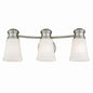 Vaxcel - W0220 - Three Light Vanity - Malie - Satin Nickel