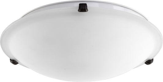 Quorum - 3000-16186 - Three Light Ceiling Mount - 3000 Ceiling Mounts - Oiled Bronze