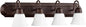 Quorum - 5094-4-86 - Four Light Vanity - 5094 Vanities - Oiled Bronze w/ Satin Opal
