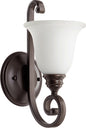 Quorum - 5454-1-186 - One Light Wall Mount - Bryant - Oiled Bronze w/ Satin Opal