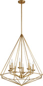 Quorum - 8311-8-80 - Eight Light Pendant - Bennett - Aged Brass