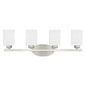 Capital Lighting - 115241BN-338 - Four Light Vanity - Dixon - Brushed Nickel