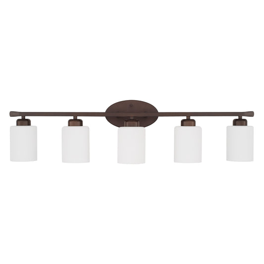 Capital Lighting - 115251BZ-338 - Five light Vanity - Dixon - Bronze