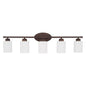 Capital Lighting - 115251BZ-338 - Five light Vanity - Dixon - Bronze