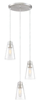 Designers Fountain - 87830-3-SP - Three Light Mini Pendant - Echo - Satin Platinum