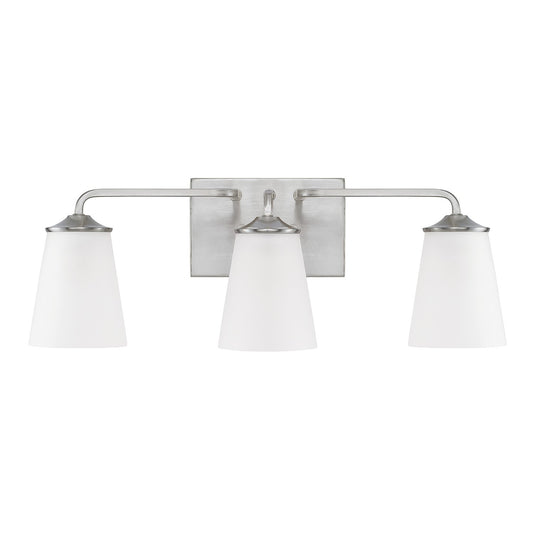 Capital Lighting - 114131BN-331 - Three Light Vanity - Braylon - Brushed Nickel