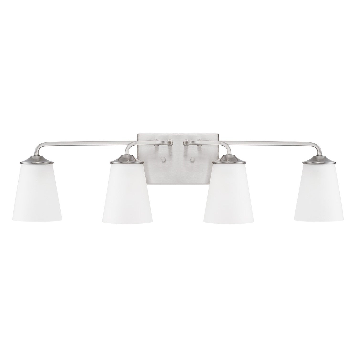 Capital Lighting - 114141BN-331 - Four Light Vanity - Braylon - Brushed Nickel