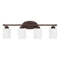 Capital Lighting - 115241BZ-338 - Four Light Vanity - Dixon - Bronze