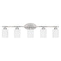 Capital Lighting - 115251BN-338 - Five light Vanity - Dixon - Brushed Nickel