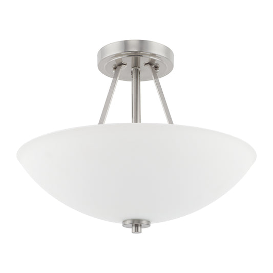 Capital Lighting - 218921BN - Two Light Semi-Flush Mount - Stewart - Brushed Nickel