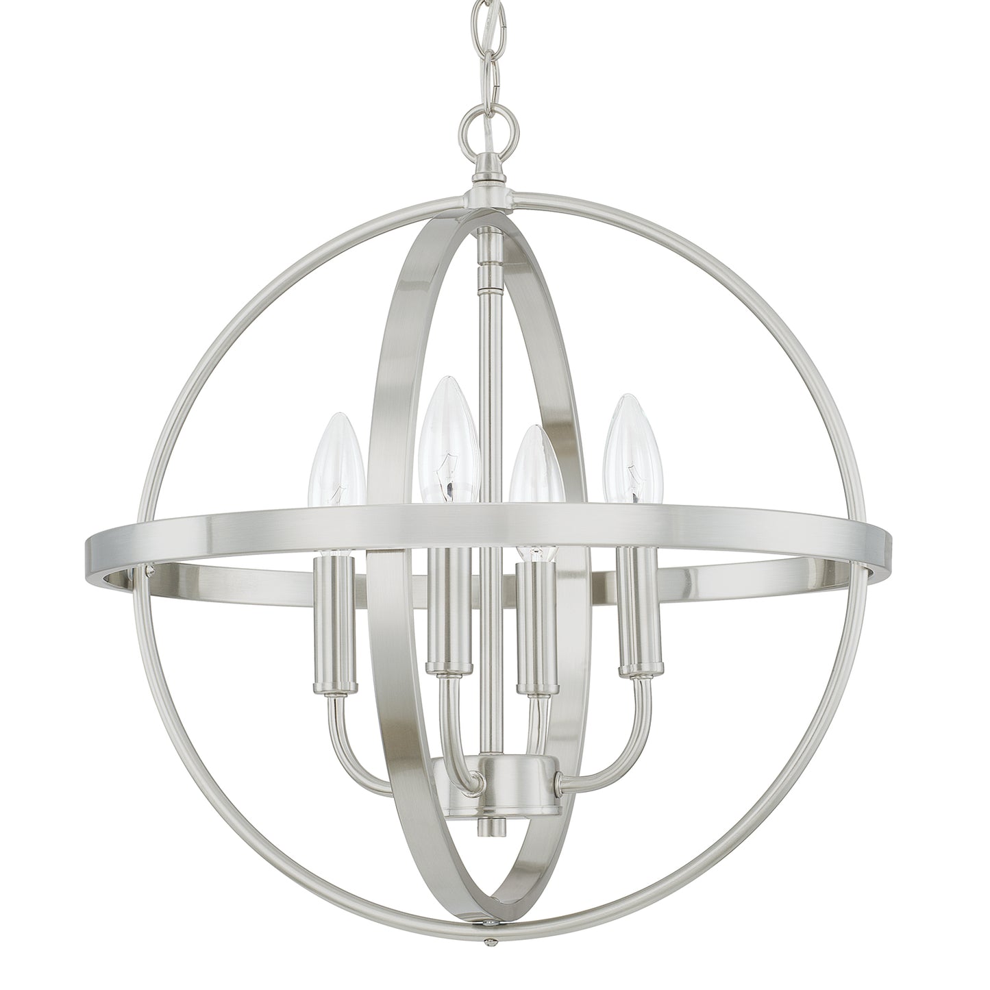 Capital Lighting - 317541BN - Four Light Pendant - Hartwell - Brushed Nickel