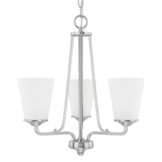 Capital Lighting - 414131BN-331 - Three Light Chandelier - Braylon - Brushed Nickel