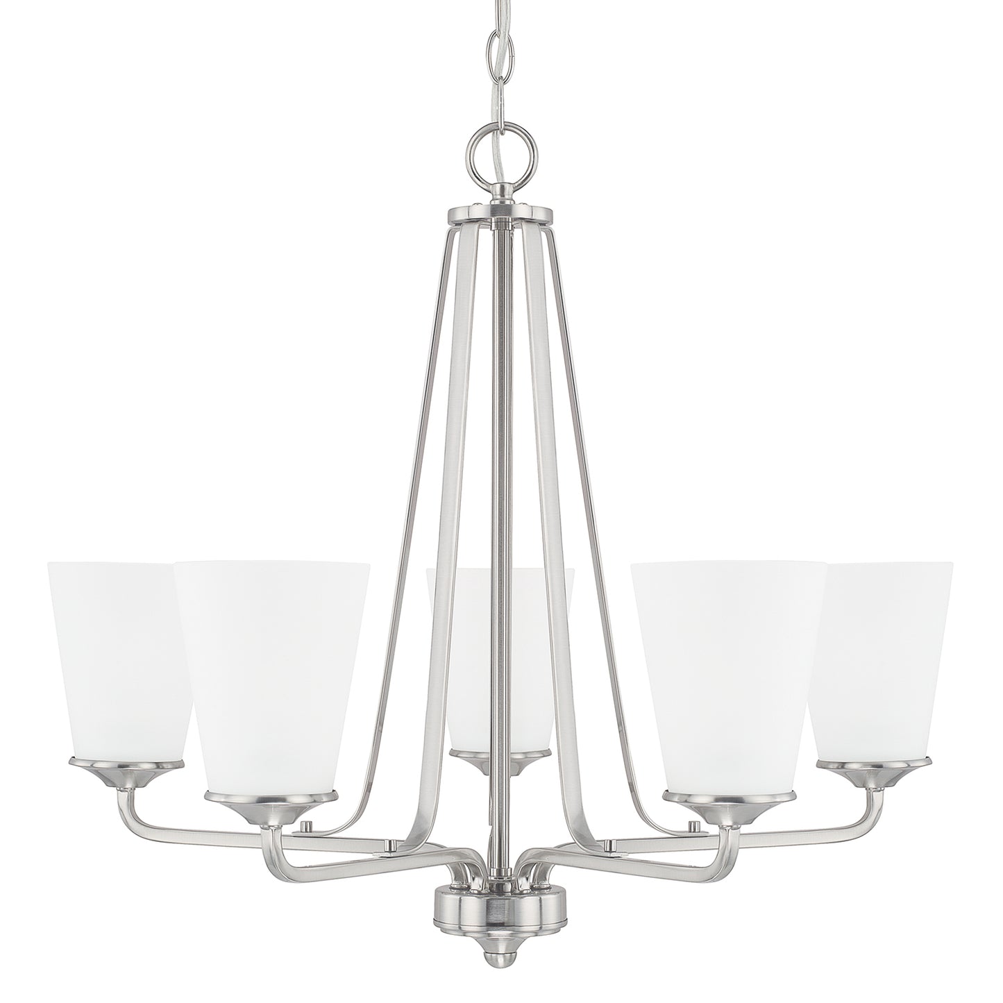 Capital Lighting - 414151BN-331 - Five Light Chandelier - Braylon - Brushed Nickel