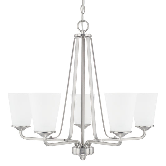 Capital Lighting - 414151BN-331 - Five Light Chandelier - Braylon - Brushed Nickel