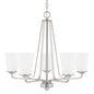 Capital Lighting - 414151BN-331 - Five Light Chandelier - Braylon - Brushed Nickel