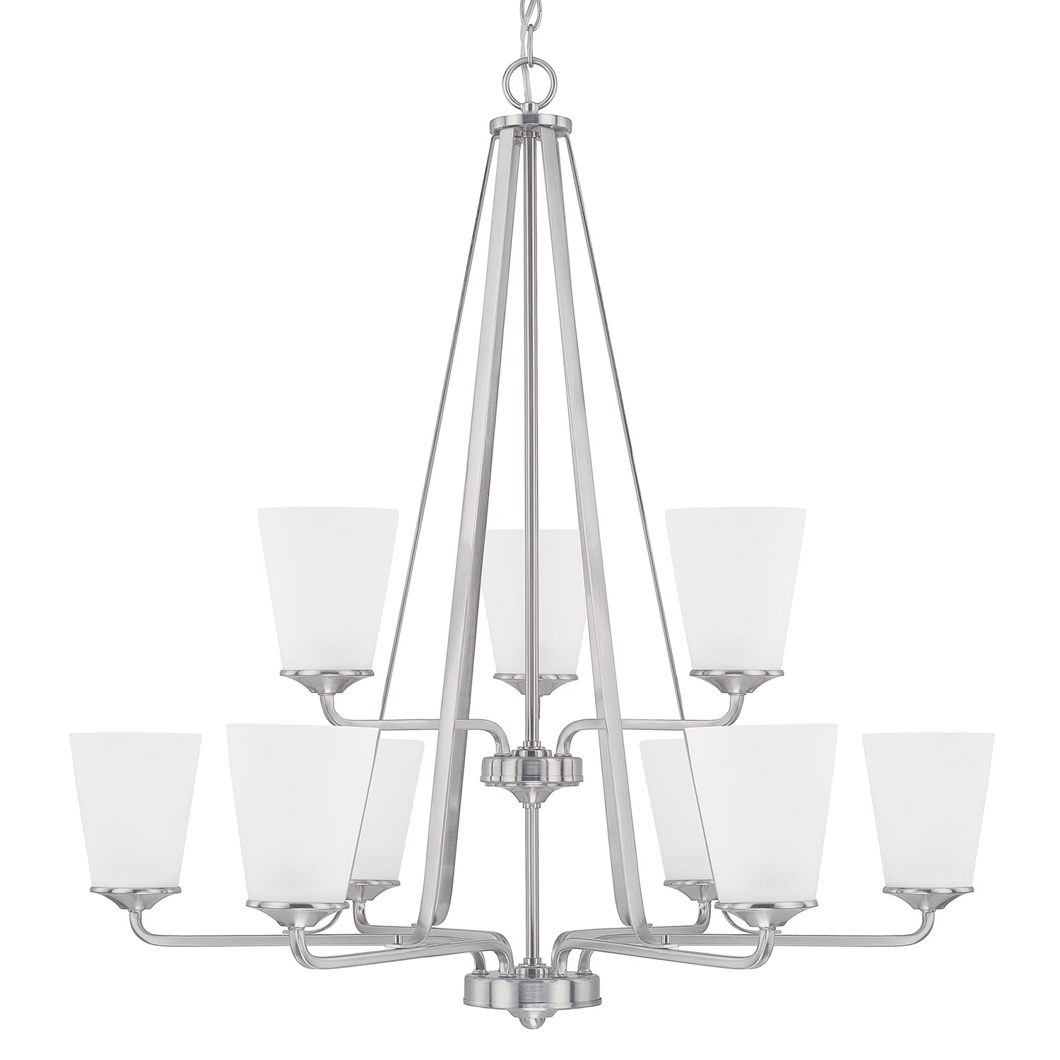 Capital Lighting - 414191BN-331 - Nine Light Chandelier - Braylon - Brushed Nickel