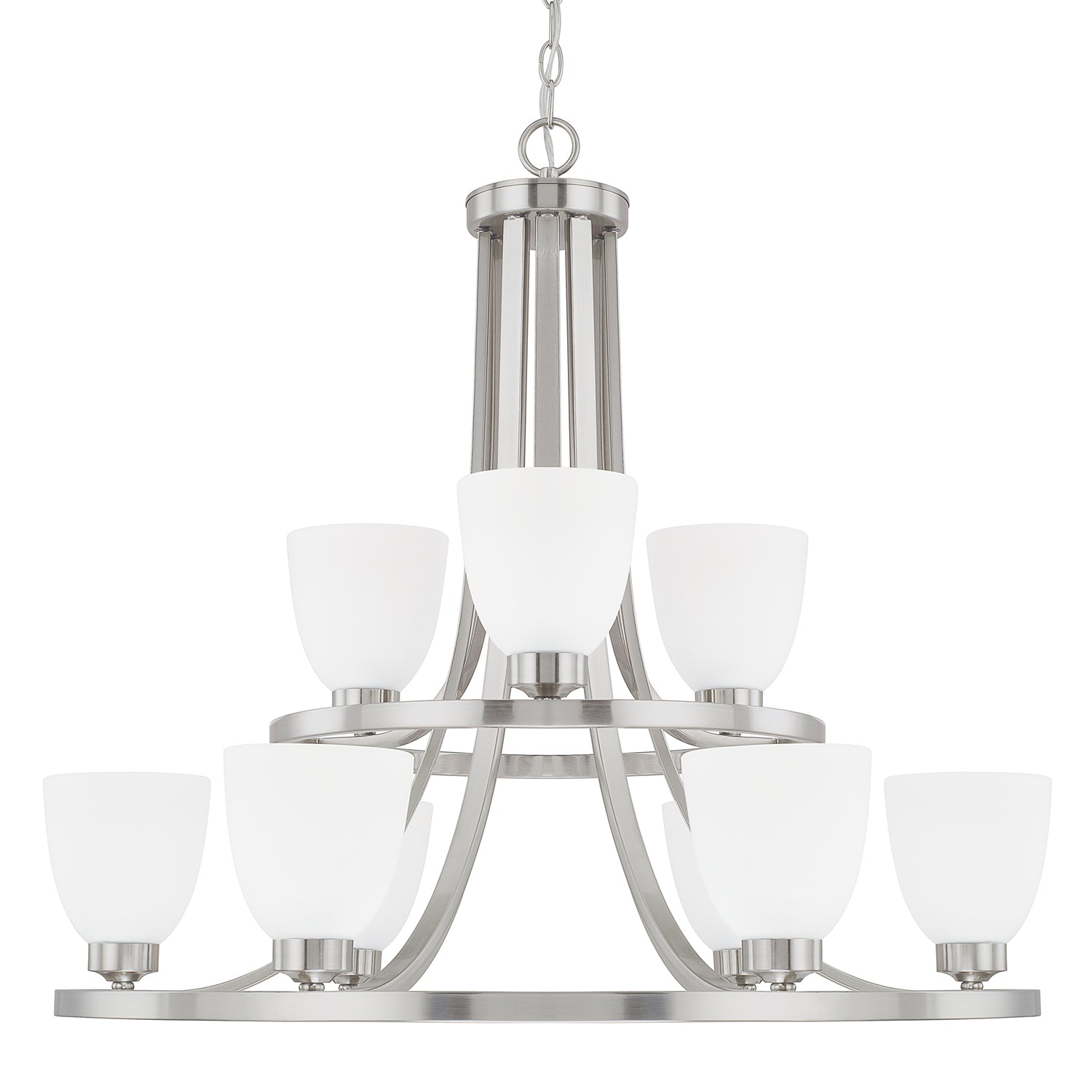 Capital Lighting - 414391BN-333 - Nine Light Chandelier - Jameson - Brushed Nickel